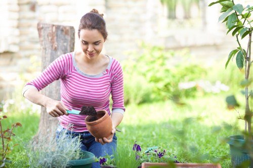 Site inspection during a landscaping project review