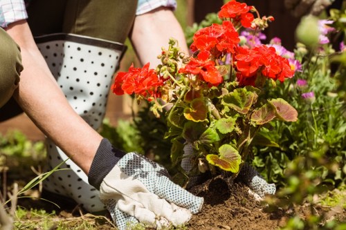 Waste removal and green waste handling during landscaping work